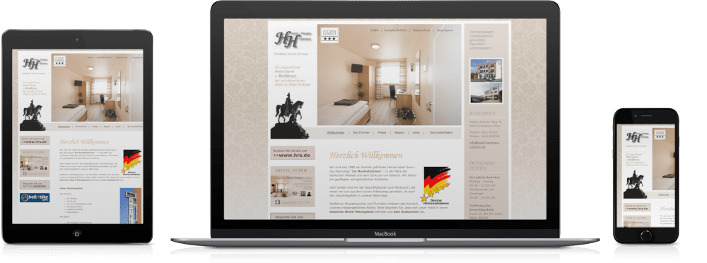 #webdesignkoblenz - Hotel Hommen Garni-Hotel | Koblenz Rheinland-Pfalz